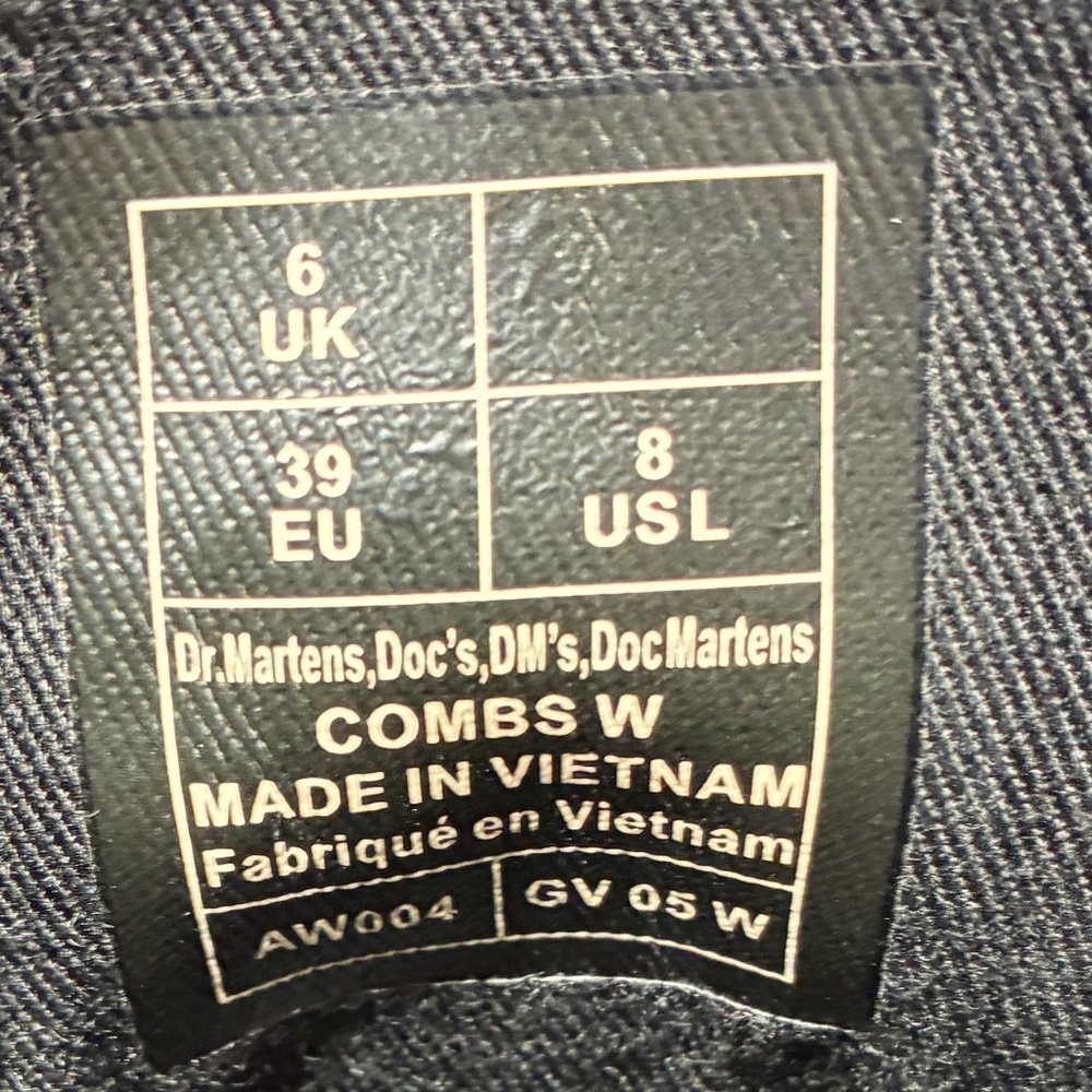 Dr. Martens Black Combat Moto Boots - Picture 7 of 7